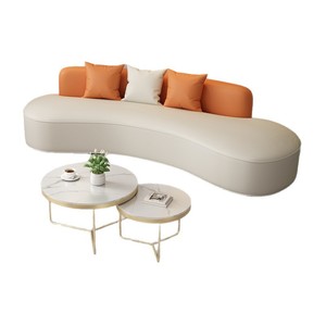 Craftsman's Pavilion Curved Sofa Set 8989989 Commercial Living Room Lounge Furniture Durable Design - Product Image 5