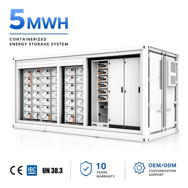 5MWh All-in-One BESS Container 20ft 40ft LiFePO4 Energy Storage System Hybrid Grid IP65 Protection Liquid Cooling 10-Year