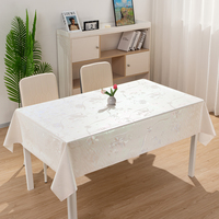 Nappe en PVC à imprimé discret effet nacré irisé champagne RNPT pour restaurant, nappe rectangulaire