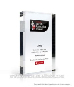 2024 nuevo diseño hecho a medida acrílico premios Perspex fábrica personalizado grabado espacios en blanco acrílico trofeo diseño Lucite premios - Product Image 6