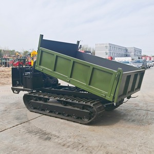 Mini Dumper sur chenilles camion à chargement automatique piste de jardin Dumper 1ton petite vente de benne sur chenilles - Product Image 3