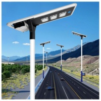 Conception libre 50 watts LED panneau solaire capteur télécommande induction étanche extérieur intégré tout en un lampadaire solaire