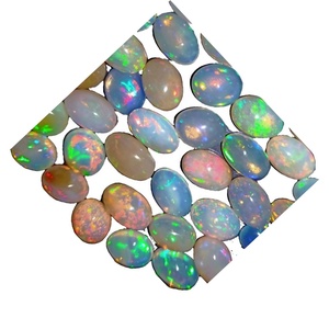Gioielli commercio all'ingrosso Della Cina migliore qualità Ovale Cabochon Posteriore Piana <span class=keywords><strong>Opale</strong></span> naturale Della Pietra Preziosa per monili che fanno - Product Image 2