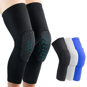 Custom Knie Ondersteuning Beweging Neopreen Knie Pads Siliconen Rubber Antislip Cellulaire Anticollision Basketbal Voetbal Kneepad