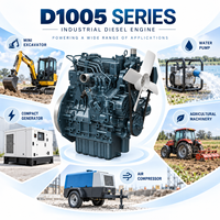 Moteur diesel refroidi par eau KBOTA D1005-E2B 17,5 kW 3000 tr/min pour chargeuse, pompe à eau, équipement agricole, compresseur et machines
