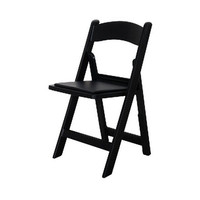 Chaises pliantes en résine et plastique blanc, pour Banquet de mariage, fêtes, vente en gros, livraison gratuite en chine