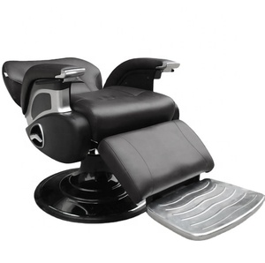 Chaise de Salon de Coiffure Professionnelle Moderne et Durable en Cuir Synthétique avec Cadre en Acier et Rotation à 360 Degrés pour Salon de Beauté - Product Image 5