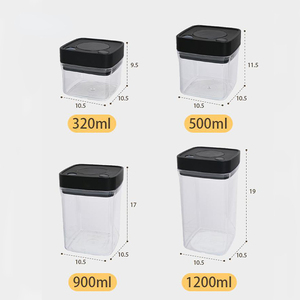 Recipiente Hermético para Almacenamiento de Alimentos <span class=keywords><strong>Vacare</strong></span>, Libre de BPA, con Sellado al Vacío, Reutilizable, Cuadrado/Rectangular, Inyectado - Product Image 4