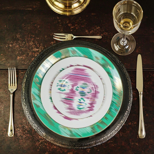 Wholesale 10 Inch Luxury Bone China Dinner Plate <b>Set</b> Porcelain Dishes with Color Enamel Pattern <b>for</b> Home or Presents - Product Image 1