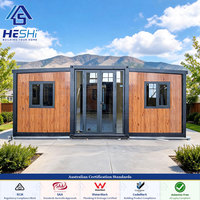 Maison conteneur extensible 20 pieds 40 pieds, 1, 2 ou 3 chambres, isolée, galvanisée, clé en main, conformité aux normes australiennes, avec dessin 3D gratuit le jour même