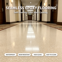Enduit époxy coloré pour intérieur et extérieur, résistant à la saleté et à l'usure, pour la décoration de maisons, hôtels et villas