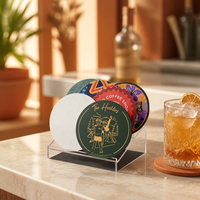 Sous-verres en papier écologiques certifiés, impression de logo personnalisée, impression numérique, sous-verres absorbants en pulpe, vente en gros, durables