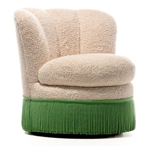 Silla de Diseño Moderno con Flecos y Borlas, Estilo <span class=keywords><strong>Regency</strong></span>, Giratoria, para Sala de Estar, Bar o <span class=keywords><strong>Club</strong></span>, Marca HDC Handcraft - Product Image 2