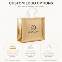 Logo personnalisé réutilisable laminé PP non-tissé Bandoulière Sac à provisions élégant motif léopard Sac d'épicerie et de cadeau