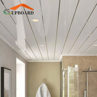 Panneau de revêtement de plafond suspendu tubulaire en PVC imperméable 6m