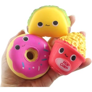 Fast Food Squishy <b>Squeeze</b> Stress <b>Ball</b> Soft Filling Fidget Toy Junk Food for Girls - Product Image 5