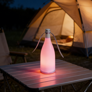 Répulsif à mouches ABS lumineux (vert/rose/violet) rechargeable par USB pour l'éclairage extérieur et la lutte contre les mouches - Product Image 5
