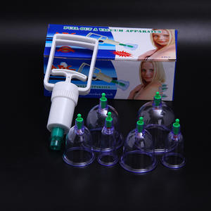 Juego de Ventosas de Masaje de Plástico al Vacío con Certificación CE, Antiexplosión, para Alivio del Dolor de Cuello y Espalda, Uso en Todo el Cuerpo, Antirreumático - Product Image 1