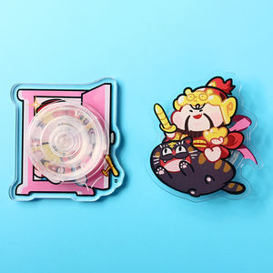 Supports de télé<span class=keywords><strong>phone</strong></span> en plastique premium avec poignées à motif animal de dessin animé imprimées UV personnalisées de haute qualité - Product Image 4