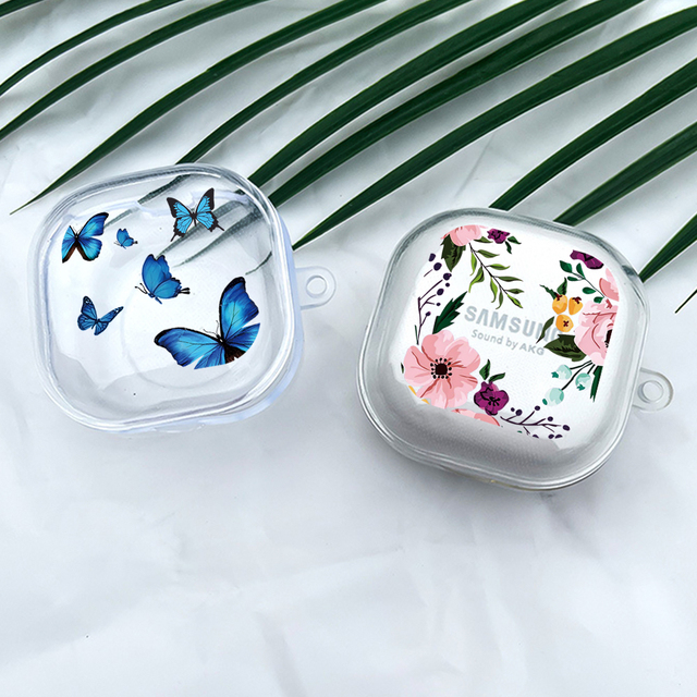 Butterfly Heart Earphone Case Cover for Samsung for Galaxy Buds Live Complimenting Your Headphone Accessories with a Touch Roman