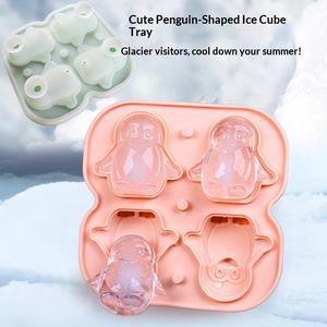 Moule à glaçons en silicone en forme d'animaux explosifs, chaton, chiot, alpaga, <span class=keywords><strong>labrador</strong></span>, designs - Congélation rapide, démoulage facile, capacité de 100 ml - Product Image 2