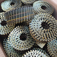Clous en bobine pour charpente 2 et 2,5 pouces, clous en fil métallique à tige filetée pour palettes, pour pistolet à clous pneumatique, de l'usine chinoise