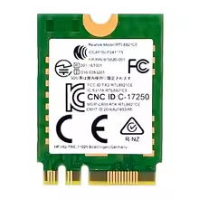Carte adaptateur combinée Wi-Fi + BT 4.2 <span class=keywords><strong>RTL8821CE</strong></span> 802.11AC 1X1, carte réseau sans fil SPS M915621-001 pour série ProBook 450 G5 PB430G5 - Product Image 3