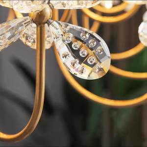 New Design Romantic Bedroom Home Designer Luxury Nordic Modern butterfly Garland Crystal <b>Chandelier</b> - Product Image 4