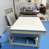 Presse à chaud hydraulique semi-automatique grand format pour transfert sur tissu, t-shirts, étiquettes et sublimation