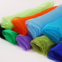 60cm Carré Scène Petite Gaze Solide Couleur Mousseline De Soie Nylon Enfants Danse Performance Foulard En Soie Jeu Mouchoir Fabricants