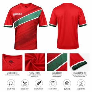 Maillot de football des Nations africaines DR Congo Cameroun Nigéria – Tenue de supporter de football 2026 respirante pour entraînement et match – Unisexe - Product Image 6