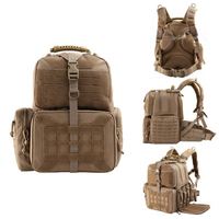 Sac à dos tactique de grande capacité 1000D résistant à l'usure, imperméable, multi-compartiments, MOLLE, pour le rangement d'équipements de plein air