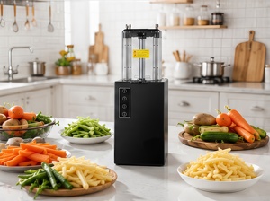 Máquina Cortadora de Vegetales Automática Comercial, Cortadora de Patatas, Pepinos y Zanahorias en Tiras, Equipo de Procesamiento de Alimentos - Product Image 5