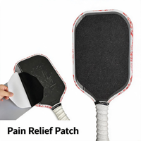 Autocollant de surface pour raquette de pickleball, texture mate, sans résidus de colle, contrôle de la rotation amélioré, protection de la face, remplacement universel