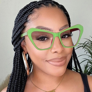 <span class=keywords><strong>Gafas</strong></span> <span class=keywords><strong>de</strong></span> ojo <span class=keywords><strong>de</strong></span> gato para mujer, montura <span class=keywords><strong>de</strong></span> <span class=keywords><strong>gafas</strong></span> con luz azul, Protector <span class=keywords><strong>de</strong></span> pantalla, monturas ópticas, lentes transparentes - Product Image 2