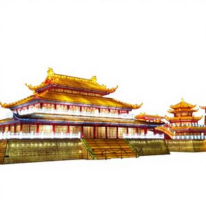 Lanternes chinoises traditionnelles en soie LED faites à la main, imperméables, très réalistes, pour l'extérieur, Diwali, Ramadan, Saint-Valentin - Product Image 1