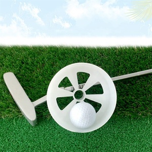 Tazza da <span class=keywords><strong>Golf</strong></span> in plastica da 4 pollici con 6 fori di scarico per pratica di Putting Green per interni esterni per golfisti in giardino - Product Image 2