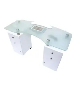 spa manicure table glass nail table for beauty nail