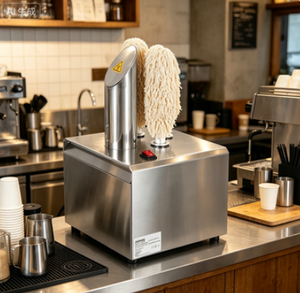 Pulidora de Copas de Vino de Tres Cabezas, Suministro de Fábrica, Máquina Profesional para Pulir Vidrio para Bares y Servicios de Catering - Product Image 3