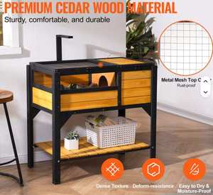 Nido per Tartarughe in Legno Massiccio a Doppio Strato per Interni, Nascondiglio Multifunzionale per Piccoli Animali, Utilizzabile Anche Come Scaffale di Stoccaggio - Product Image 6