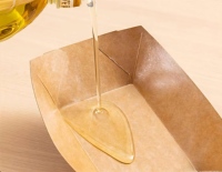 Boîte en papier kraft de qualité alimentaire, pliable, avec plateau ouvert, assiette de barbecue, boîte d'emballage pour frites/burgers/desserts.