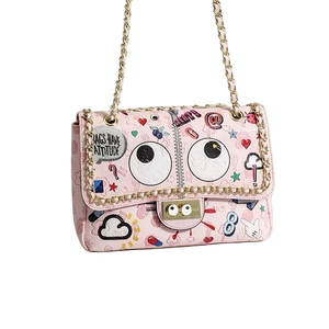 <span class=keywords><strong>Borsa</strong></span> <span class=keywords><strong>a</strong></span> <span class=keywords><strong>Tracolla</strong></span> <span class=keywords><strong>Rosa</strong></span> di Alta Qualità con Tema Occhi e Graffiti alla Moda per Ragazze e Donne 2111 # - Product Image 1