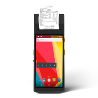 Terminal portátil PDA Android 4G para recopilación de datos con impresora térmica de 58 mm, Bluetooth, NFC y escáner de código de barras 2D para tiendas minoristas