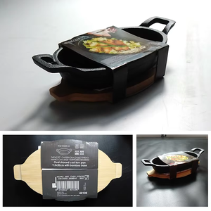 Mini <span class=keywords><strong>casserole</strong></span> ronde en fonte antiadhésive pré-assaisonnée la plus vendue/ustensiles de cuisine en fonte/poêle à <span class=keywords><strong>paella</strong></span> à gratin - Product Image 6