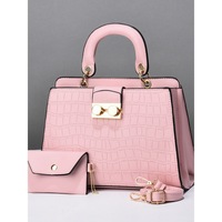 Sac fourre-tout décontracté de luxe coréen en cuir PU imperméable avec fermeture éclair et doublure en polyester, poignée supérieure, 3L+, collection 2026, offre spéciale