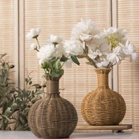 Petit vase tissé pour table à manger, style nordique, décoration de bureau, cadeau de déménagement pour l'intérieur de la maison