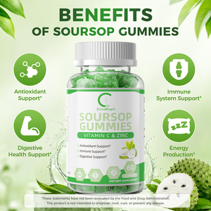 Gummies au corossol <span class=keywords><strong>GPGP</strong></span> GreenPeople pour adultes, véganes, sans OGM, favorisent l'immunité, la digestion, la santé de la peau et la fonction cellulaire - Product Image 2
