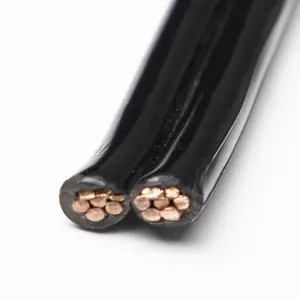0.6/1kv V-90 PVC Twin Core Aerial Electrical Parallel Wire Bounded Overhead Copper Conductor Cable