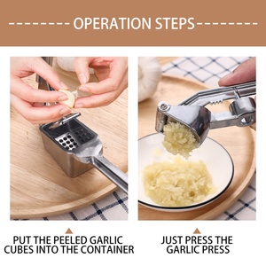 Aluminum Alloy Press Garlic <b>Chopper</b> Garlic Mashers Kitchen Manual Garlic Peeler Clip - Product Image 4