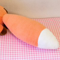 Mignon petit renard peluche poupée créative parodie jeter oreiller jouets en peluche animaux